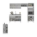 Ver imagem 4 de Armário de Cozinha Compacta com Mesa/bancada Veneza Multimóveis Mp2210 Branco