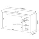 Ver imagem 5 de Mesa Para Computador Escrivaninha 2 Gavetas ME4130 Amêndoa - Tecno Mobili