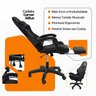 Cadeira Gamer Stillus Ergonômica com Apoio para Os Pés - Preto - 9
