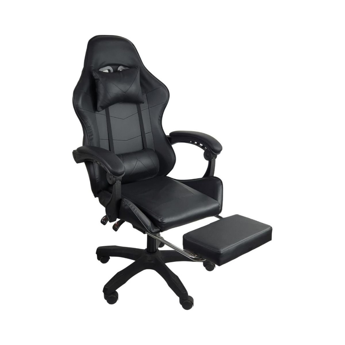 Cadeira Gamer Stillus Ergonômica com Apoio para Os Pés - Preto