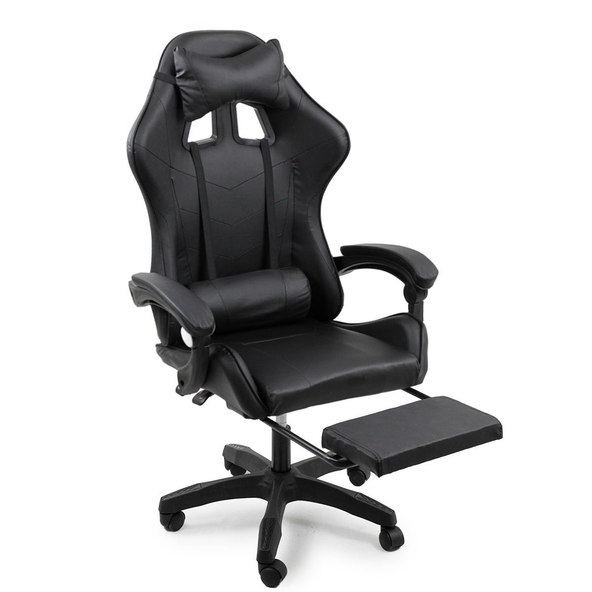 Cadeira Gamer Stillus Ergonômica Com Apoio Para Os Pés - Preto