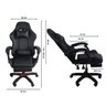 Cadeira Gamer Stillus Ergonômica com Apoio para Os Pés - Preto - 5