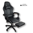 Ver imagem 2 de Cadeira Gamer Stillus Ergonômica com Apoio para Os Pés - Preto