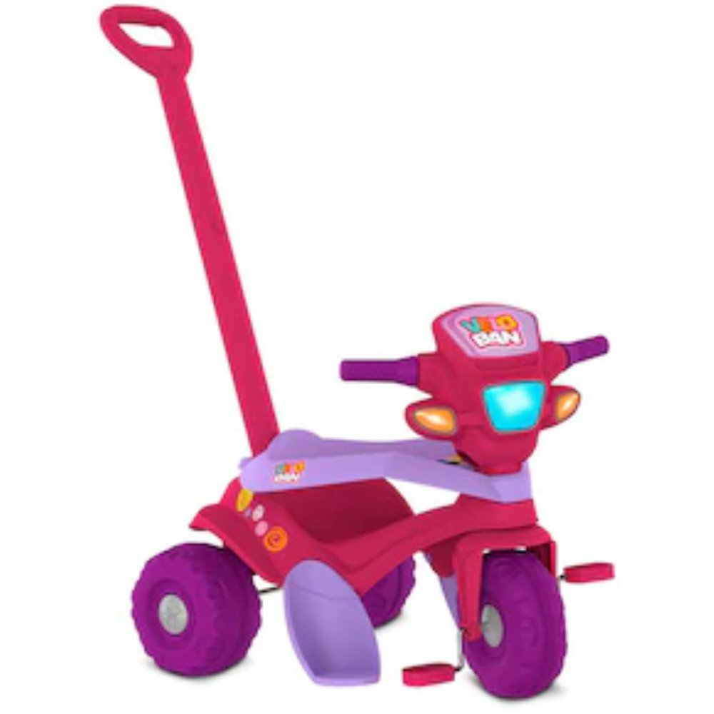 Triciclo Motoca Infantil Menina Play Trike Rosa Maral - Velotrol e