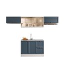 Ver imagem 2 de Cozinha Completa Modulada Americana com Vidro Reflecta 4 Peças Yescasa