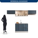 Ver imagem 4 de Cozinha Completa Modulada Americana com Vidro Reflecta 4 Peças Yescasa