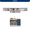 Ver imagem 5 de Cozinha Completa Modulada Americana com Vidro Reflecta 4 Peças Yescasa