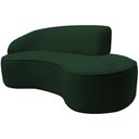 Ver imagem 6 de Sofá Curvo 02 Lugares 150cm Eron Veludo Verde - CasaePoltrona