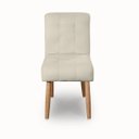 Ver imagem 1 de Cadeira Sala de Jantar Luna Reforçada Confortavel Moderna Suede Bege