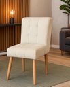 Ver imagem 4 de Cadeira Sala de Jantar Luna Reforçada Confortavel Moderna Suede Bege