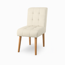 Ver imagem 3 de Cadeira Sala de Jantar Luna Reforçada Confortavel Moderna Suede Bege
