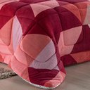Ver imagem 3 de Coberdrom Robust Queen Manta Soft Sherpa Lã de Carneiro Pesado Grosso 1 Peça - Vermelho Geométrico C