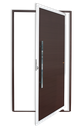 Ver imagem 1 de Porta Pivotante Alumínio Lambril c/Puxador e.Mix Corten 120 Brimak