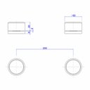 Ver imagem 3 de Acionamento Misturador Duplo Comando Deca You 4992.c104 Redondo de Bancada Cromado