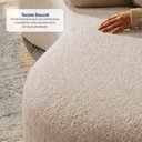 Ver imagem 4 de Sofá Veda 1,88m Xpand Tech Tecido Bouclê Bege Claro Cama Inbox