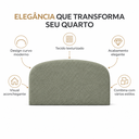Ver imagem 4 de Cabeceira Casal 138cm Curva Estofada Bouclé Cama Box Fly:Olivia