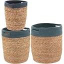 Ver imagem 1 de KIT3 Cesta Decorativa Organizadora Multiuso Empul Fibra Natural