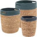 Ver imagem 5 de KIT3 Cesta Decorativa Organizadora Multiuso Empul Fibra Natural