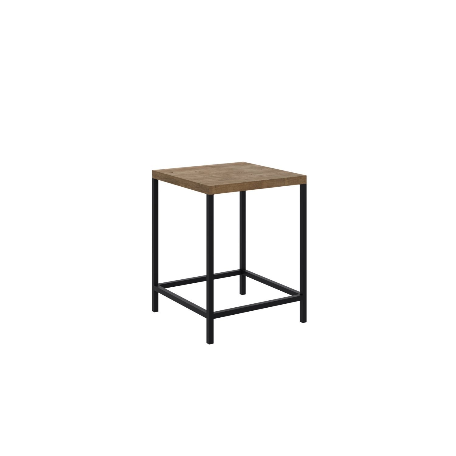 Banqueta Baixa Steel 45x35cm Quadra Industrial  - 1