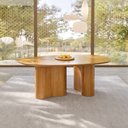 Ver imagem 2 de Mesa de Jantar Aracaju 1.80m Orgânica Premium Alto Padrão Laminado Cinamomo