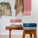 Ver imagem 2 de Toalha de Banho Celine 01 Peça 100% Algodão 450g/m² Suave - Palha Pérola