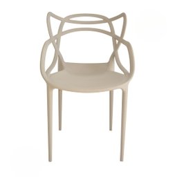 Kit 2 Cadeiras Allegra 100% Polipropileno Leve e Resistente:nude - 7