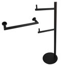 Ver imagem 1 de Kit Acessórios Banheiro Inox Toalheiro 30cm Papeleira de Chão Porta Papel Higiênico Pretos