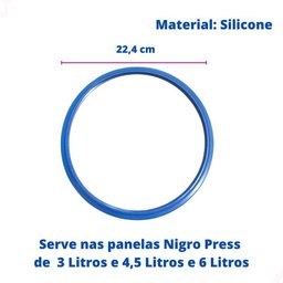 Kit Borracha Válvula Peso e Cabo Panela de Pressão Nigro Press 3/4,5/6 Litros - 3