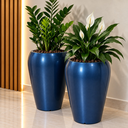 Ver imagem 2 de Vaso de Fibra de Vidro 62cm Tóquio m Auto Brilho Vietnamita Azul Metálico
