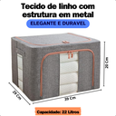 Ver imagem 2 de Caixa Organizadora para Roupas com Ziper Edredon Coberta P