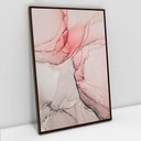 Ver imagem 1 de Quadro Decorativo em Canvas Abstrato Aquarela Rose TaColado Moldura Flutuante 4,5cm Madeira 90 x 60c