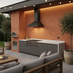 Revestimento Tijolinho de Concreto Brick - Rosso Mineral M² - 5