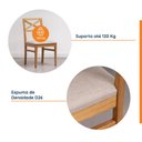 Ver imagem 3 de Kit 2 Cadeira Estofada Primavera CabeCasa MadeiraOriginals
