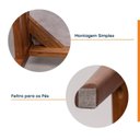 Ver imagem 4 de Kit 2 Cadeira Estofada Primavera CabeCasa MadeiraOriginals Marrom