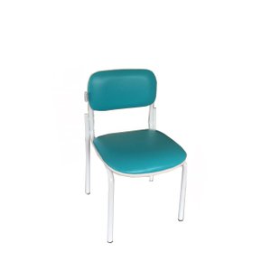 Sc 002 Cadeira Infantil Verde Acqua/branco Schoolcenter 05068