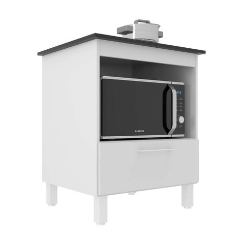 Balcão para Cooktop Standart 4 Bocas 1 Porta Mdp J Carvalho