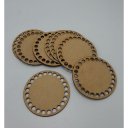 Ver imagem 4 de Kit 20 Bases Redonda 8 Cm Mdf Cru para Cesto Crochê Fio de Malha