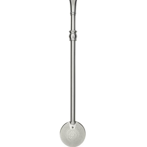 Bomba 23cm para Tererê Chimarrão Anel Cuia Mil Furos Inox Escovinha Bortonaggio