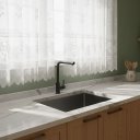 Ver imagem 2 de Cortina Cozinha Renda Toscana Bando 2,00x1,50 Alt:Branco