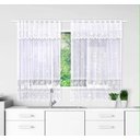 Ver imagem 4 de Cortina Cozinha Renda Toscana Bando 2,00x1,50 Alt:Branco