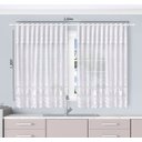 Ver imagem 3 de Cortina Cozinha Renda Toscana Bando 2,00x1,50 Alt:Branco
