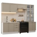 Ver imagem 2 de Armário de Cozinha Completa 270 cm Branco/Crema Vik Madesa 06