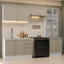 Ver imagem 1 de Armário de Cozinha Completa 270 cm Branco/Crema Vik Madesa 06