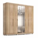 Ver imagem 5 de Guarda Roupa Casal Valencia 6 Pts 6gav C/ Esp com Pés Teka Madrid