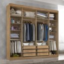 Ver imagem 2 de Guarda Roupa Casal Valencia 6 Pts 6gav C/ Esp com Pés Teka Madrid