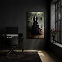 Ver imagem 2 de Quadro Pombagira Maria Quitéria - 70x50cm:moldura Preta