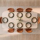 Ver imagem 2 de Conjunto de Jantar com Mesa Tali 210cm e 8 Cadeiras Ema CabeCasa MadeiraOriginals Marrom/Bege