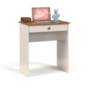 Ver imagem 5 de Escrivaninha Estilo Mesa para Computador ou Notebook com 1 Gaveta - Off White com Freijó