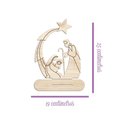Ver imagem 2 de Presépio 02 com Base 19cmx25cm - Cria Arte Laser Preto