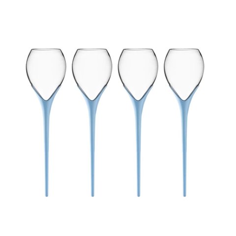 Kit 4 Taças Beach Queen Boccatti 520ml Drinks na Areia Praia Cor:azul